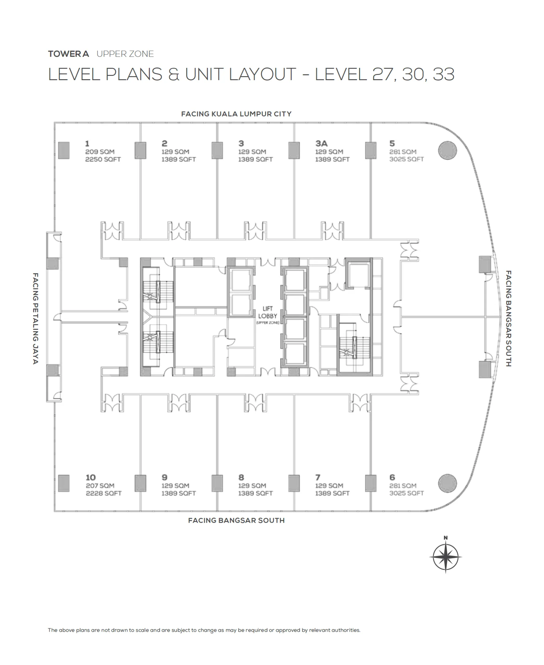 Duo Tower office layout plan 10 - Grade A workspace