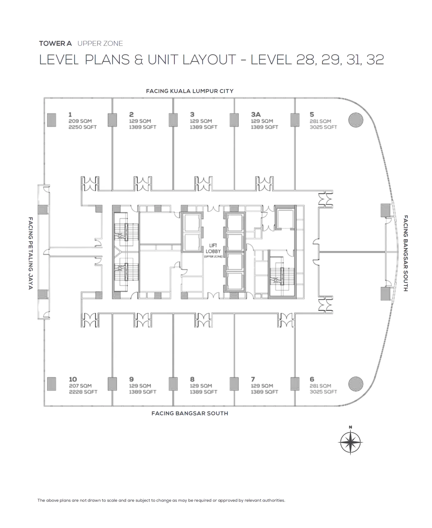 Duo Tower office layout plan 11 - Grade A workspace