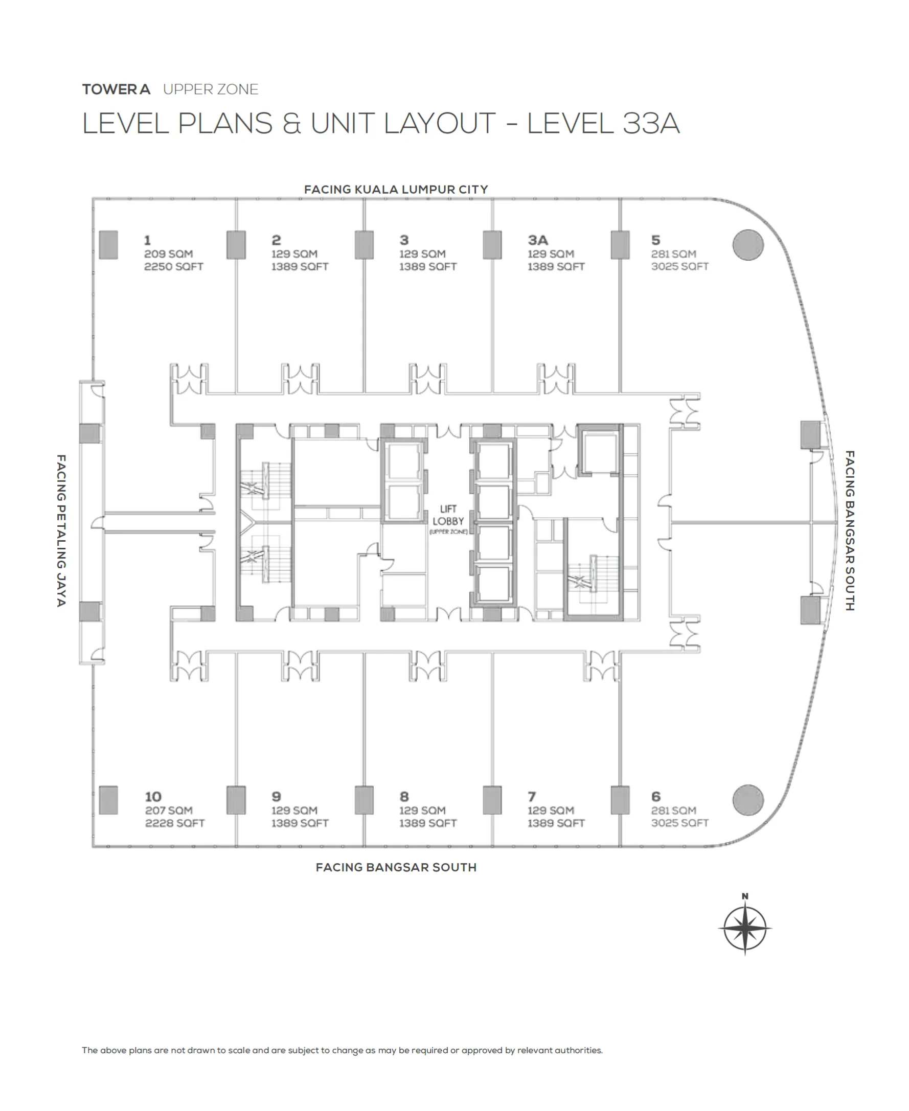 Duo Tower office layout plan 12 - Grade A workspace