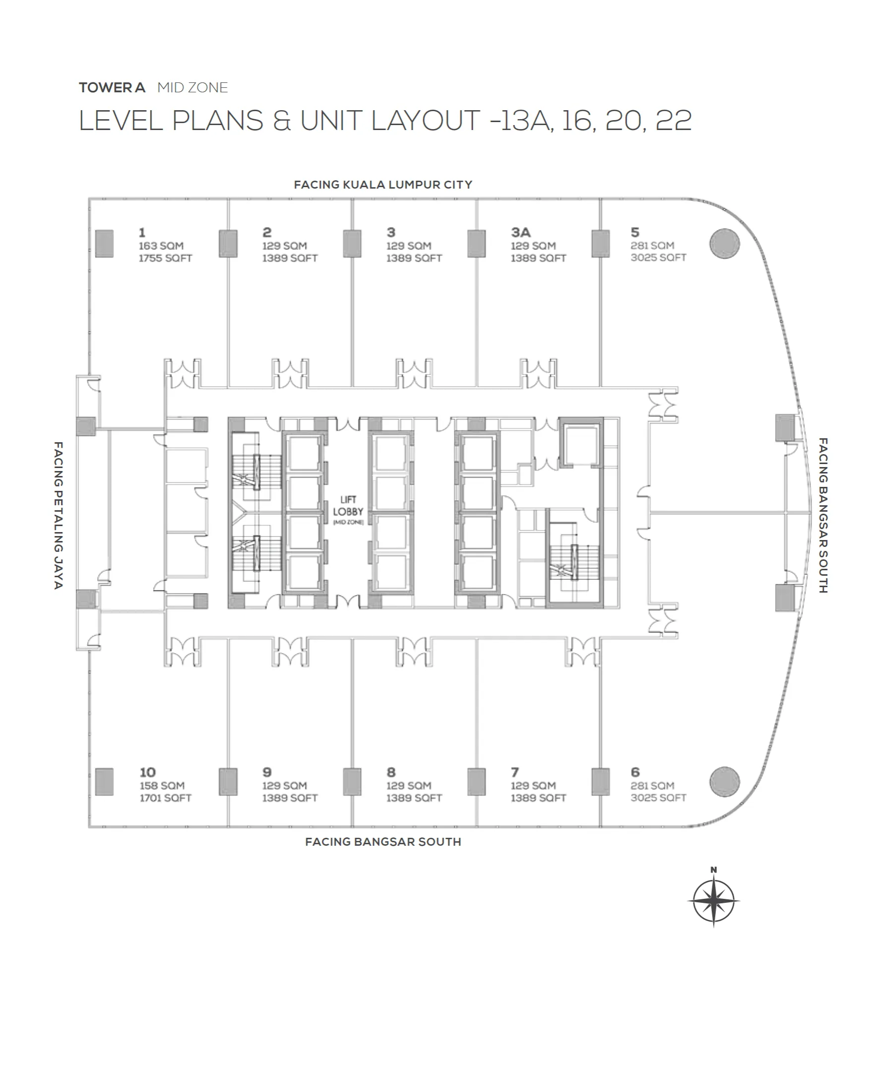 Duo Tower office layout plan 4 - flexible workspace KL